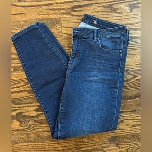 Liverpool Dark Blue Ankle Skinny Jeans